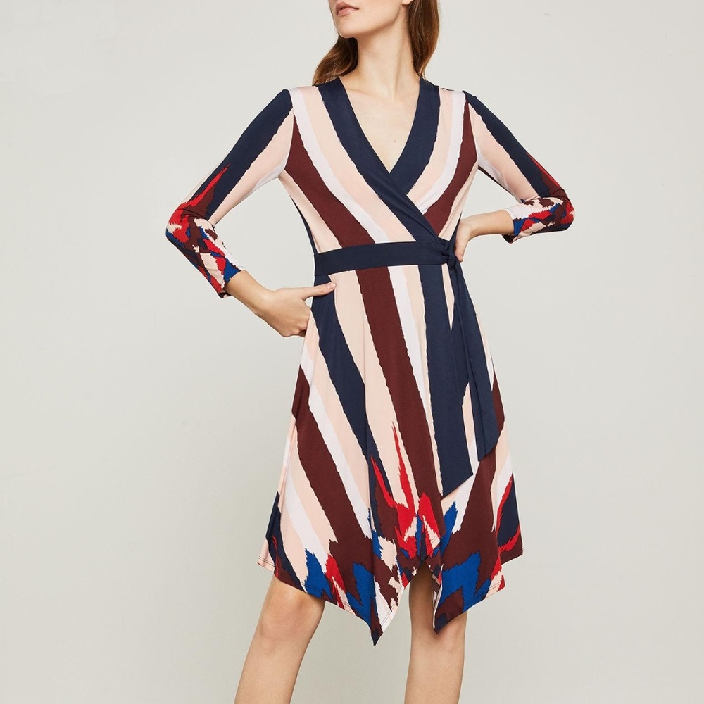 NWOT Bcbg Max Azria Asymmetrical Wrap Dress XS